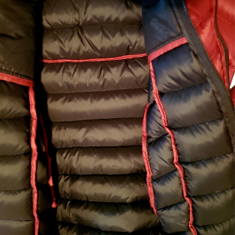 Soia & Kyo Crimson Red Puffer Down Jacket Women's - Picture 7 of 13